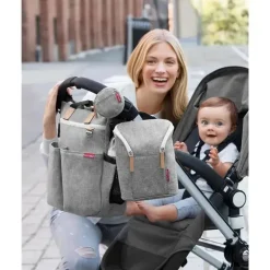 Skip Hop - Bolso Chupeta, Melange Cinza Best