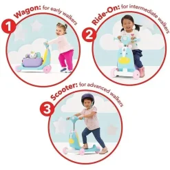 Skip Hop - brinquedo 3 em 1 do zoológico, unicórnio Hot