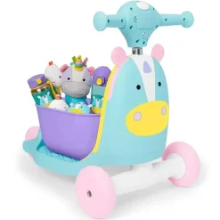 Skip Hop - brinquedo 3 em 1 do zoológico, unicórnio Hot
