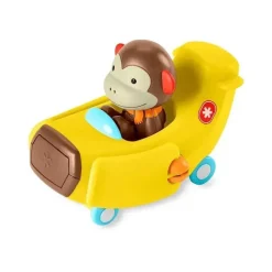Skip Hop - Brinquedo de avião de carro com estatueta de macaco, equipe do zoológico Fashion