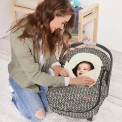 Skip Hop - Capa para assento de carro Stroll & Go, pena cinza Clearance