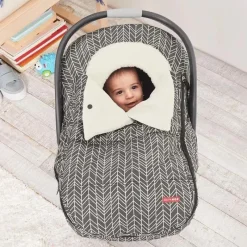 Skip Hop - Capa para assento de carro Stroll & Go, pena cinza Clearance