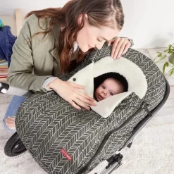 Skip Hop - Capa para assento de carro Stroll & Go, pena cinza Clearance