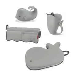 Skip Hop - Conjunto essencial de banho para bebê Moby, cinza 4 unidades Online