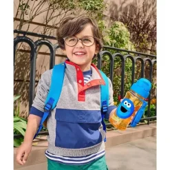 Skip Hop - Copo com canudinho infantil Vila Sésamo com canudo, garrafa de canudo, 12 onças, monstro de biscoito Online