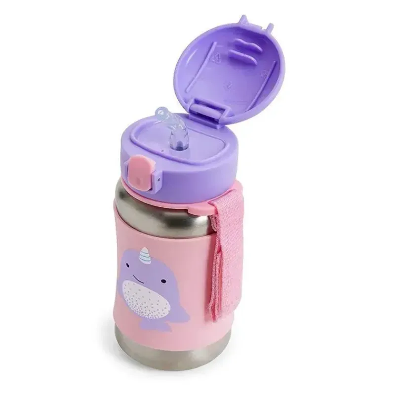 skip_hop__garrafa_de_palh_SKUR0pmOBrK_1.webp Skip Hop - Garrafa de palha de aço inoxidável Zoo, Narval Outlet