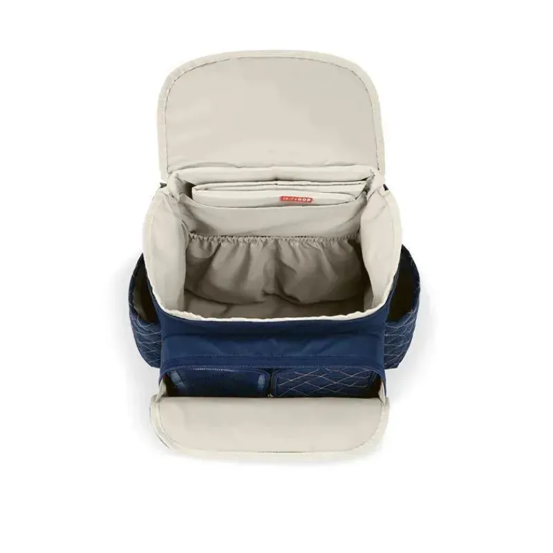 skip_hop__mochila_bolsa_f_SKUYQiG5qdV_1.webp Skip Hop - Mochila Bolsa Fraldas Forma, Azul Marinho New