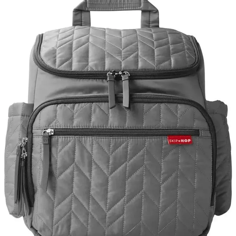 skip_hop__mochila_bolsa_f_SKUxpZClnUD_0.webp Skip Hop - Mochila Bolsa Fraldas Forma, Cinza Best