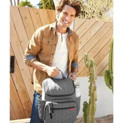 Skip Hop - Mochila Bolsa Fraldas Forma, Cinza Best