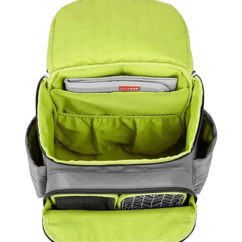 skip_hop__mochila_bolsa_f_SKUxpZClnUD_5.webp Skip Hop - Mochila Bolsa Fraldas Forma, Cinza Best