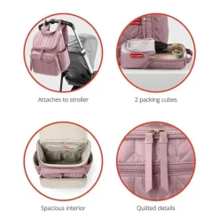 Skip Hop - Mochila Forma Fralda, Névoa Malva Hot