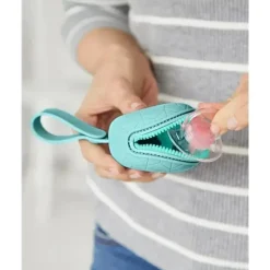 Skip Hop - Porta-chupeta de silicone, azul-petróleo Fashion