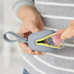 Skip Hop - Porta-chupeta de silicone, cinza New