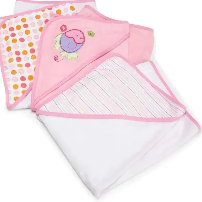 spasilk__conjunto_de_toal_SKUthXNnJqn_0.webp SpaSilk - conjunto de toalhas com capuz felpudo 3 unidades, peixe rosa Best