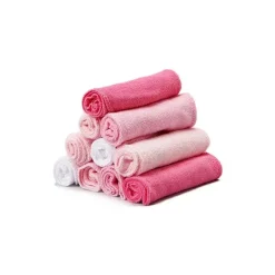 SpaSilk - Pacote com 10 Toalhinhas Rosa Best