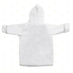 SpaSilk - Roupão felpudo 100% algodão com capuz e botinhas para bebê, tamanho único, leão branco Best