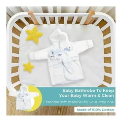 SpaSilk - Roupão Terry Baleia Com Botinhas Azul Discount