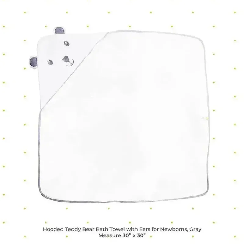 spasilk__urso_toalha_anim_SKU3LS6Ihnb_4.webp SpaSilk - Urso Toalha Animal com Capuz, Branco Clearance