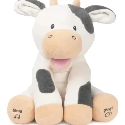 Spin Master - Baby GUND Buttermilk the Cow Pelúcia Animada, Animal Cantante, 12" New