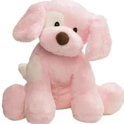 Spin Master - Baby GUND Spunky Barking Puppy Brinquedo de som de animal de pelúcia com sons, rosa, 8 ” Fashion