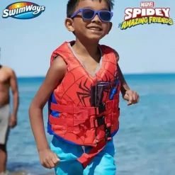 Spin Master - Colete salva-vidas SwimWays Marvel Swim Trainer, para crianças de 33 a 55 libras, Spidey Outlet