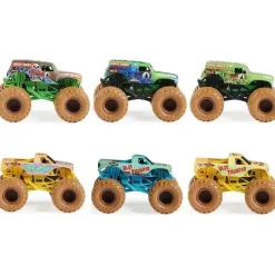 Spin Master - Monster Jam, Mystery Mudders, Monster Truck oficial fundido, Wash to Reveal, escala 1:64, estilos variam Hot