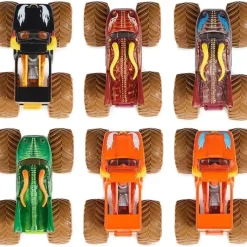 Spin Master - Monster Jam, Mystery Mudders, Monster Truck oficial fundido, Wash to Reveal, escala 1:64, estilos variam Hot