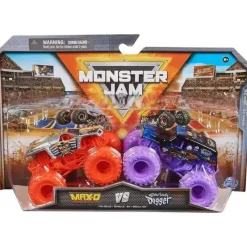 Spin Master - Monster Jam 2023 Diecast Truck 2-Pack Série 26, Max-D vs Son-uva Digger, maiores de 3 anos New