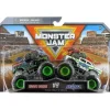 Spin Master - Monster Jam 2023 Oficial Diecast Truck 2-Pack Série 25 Grave Digger vs Global Avenger, maiores de 3 anos Hot
