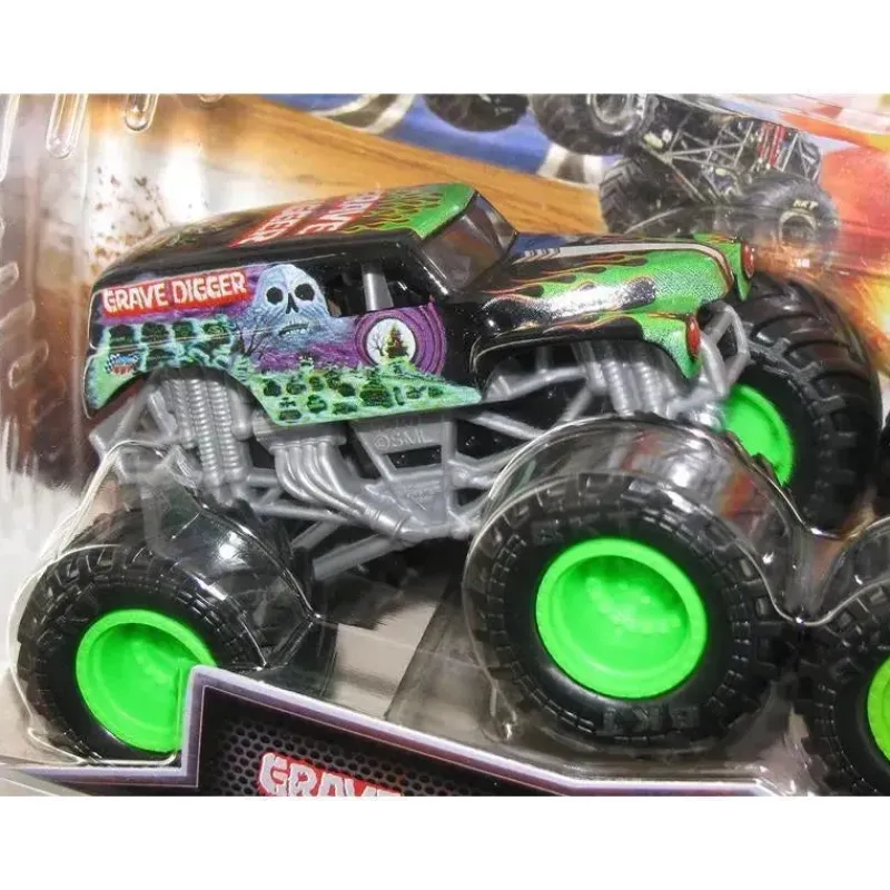 spin_master__monster_jam__SKUsu088WiU_2.webp Spin Master - Monster Jam 2023 Oficial Diecast Truck 2-Pack Série 25 Grave Digger vs Global Avenger, maiores de 3 anos Hot