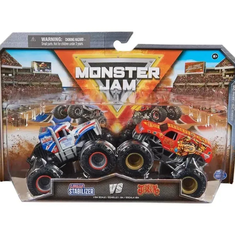 spin_master__monster_jam__SKUwG4PrnrB_0.webp Spin Master - Monster Jam, Estabilizador Oficial Lucas vs. Monster Trucks Die-Cast Jester, maiores de 3 anos Best