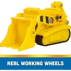 Spin Master - Patrulha Canina, Bulldozer do Rubble Hot