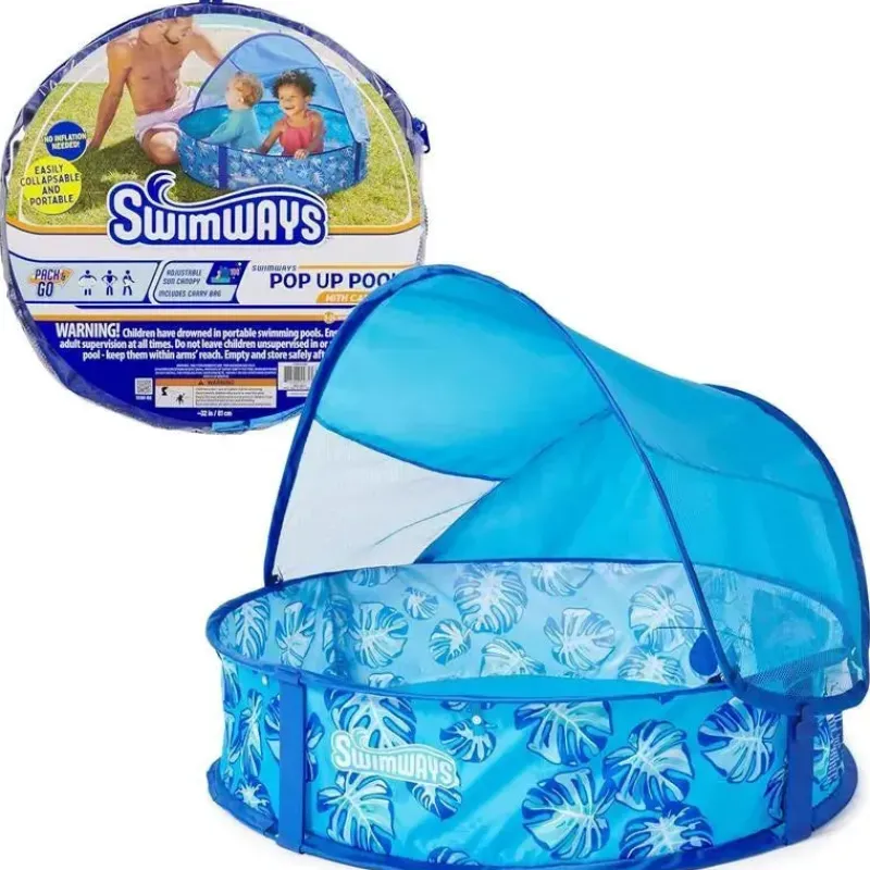 spin_master__piscina_popu_SKUTNWoKfFY_0.webp Spin Master - Piscina pop-up Swimways Elite com cobertura e maleta de transporte, para idades de 9 a 24 meses, 32, azul Best