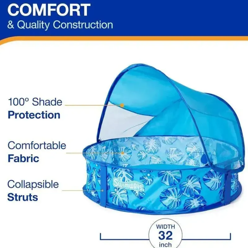 spin_master__piscina_popu_SKUTNWoKfFY_1.webp Spin Master - Piscina pop-up Swimways Elite com cobertura e maleta de transporte, para idades de 9 a 24 meses, 32, azul Best