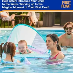 Spin Master - Swimways Baby Spring Pool Float, proteção UPF, crianças de 9 a 24 meses, sereia Fashion