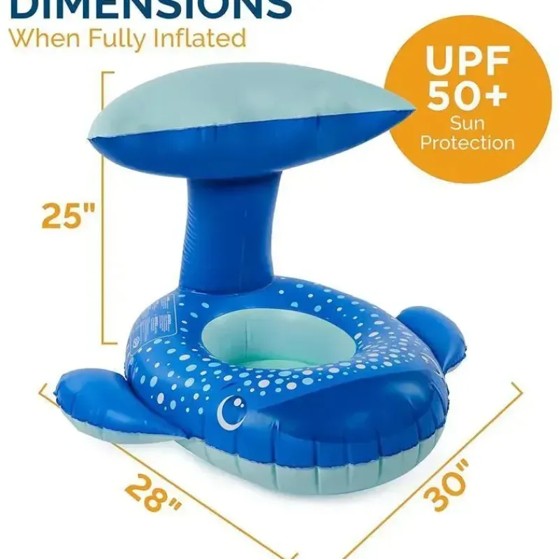 spin_master__swimways_sun_SKUkkGj57T3_1.webp Spin Master - Swimways Sun Canopy Baby Boat, brinquedos para crianças de 9 a 24 meses, baleia Sale