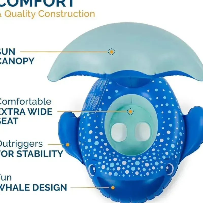 spin_master__swimways_sun_SKUkkGj57T3_4.webp Spin Master - Swimways Sun Canopy Baby Boat, brinquedos para crianças de 9 a 24 meses, baleia Sale