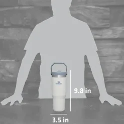 Stanley - copo de aço inoxidável IceFlow de 30 onças com palha, neblina New