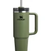 Stanley - Dried Pine Quencher H2.0 Tumbler with Handle and Straw 30 Oz Sale
