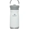 Stanley - garrafa de aço inoxidável IceFlow de 17 onças com canudo, polar Hot