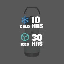 Stanley - garrafa de aço inoxidável IceFlow de 17 onças com canudo, polar Hot