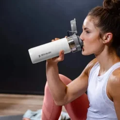 Stanley - Garrafa The Quick Flip Go de 24 onças, Polar Discount
