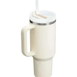Stanley - Quencher H2.0 FlowState Copo térmico de aço inoxidável com isolamento a vácuo, 40 oz, creme Outlet