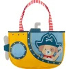 Stephen Joseph - Beach Totes With Sand Toy Play Set Pirate Dog Best