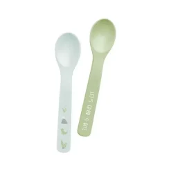 Stephen Joseph 100% silicone colheres de bebê Dino verde Sale
