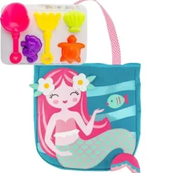Stephen Joseph - Totes de praia e conjunto de brinquedos de areia, sereia Outlet