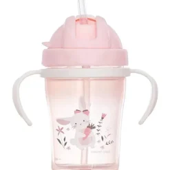 Stephen Joseph Sippy Cups para crianças com palha, coelho Clearance
