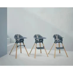Stokke - Cadeira alta Clikk, Azul Fiorde Discount