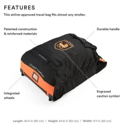 Stokke - PramPack, preto e laranja Fashion