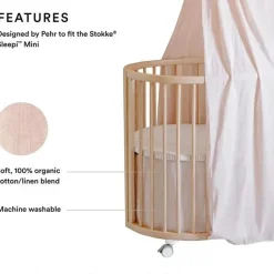 Stokke - Saia para mini cama Sleepi da Pehr, Blush New